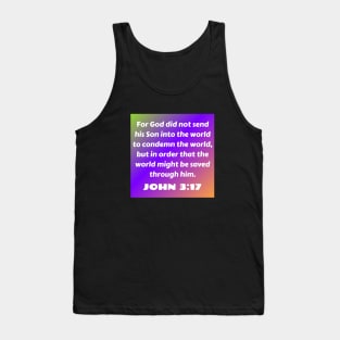 Bible Verse John 3:17 Tank Top